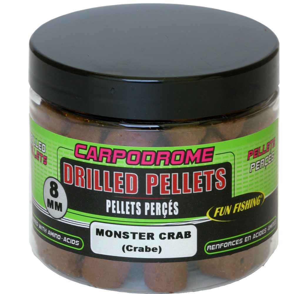 Aaspellets voor leuk vissen, monsterkrabgaatjes 8 mm 80 g