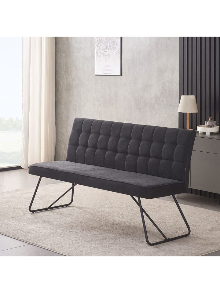 B&D Home Sitzbank LINA in Anthrazit günstig kaufen