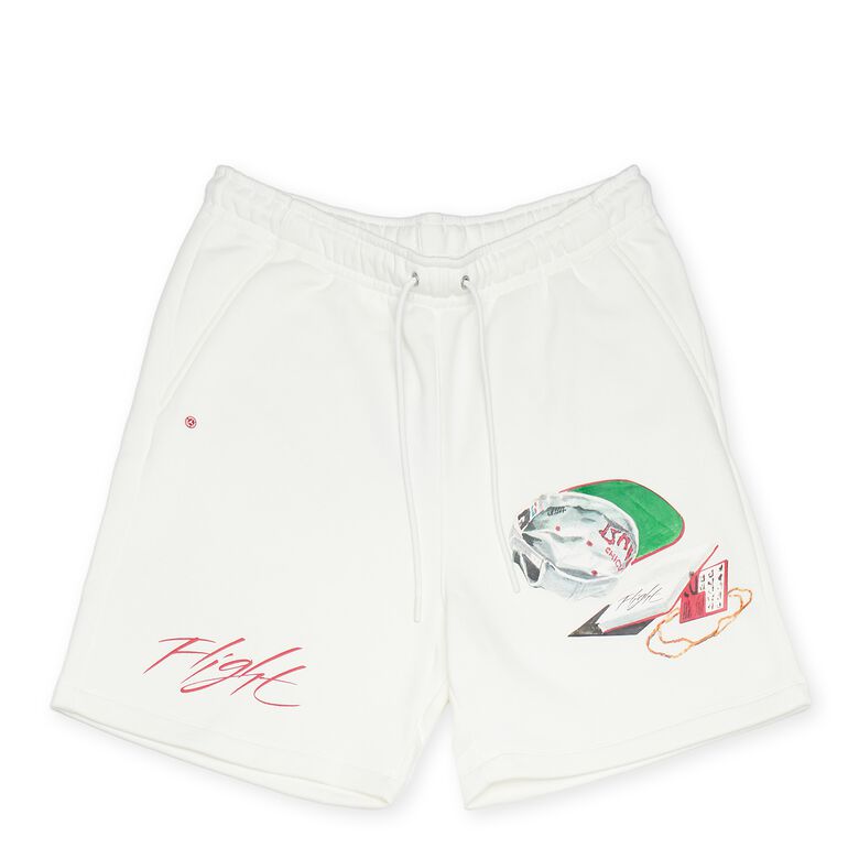 NIKE Flight Artist Fleece Shorts sail/black/university red