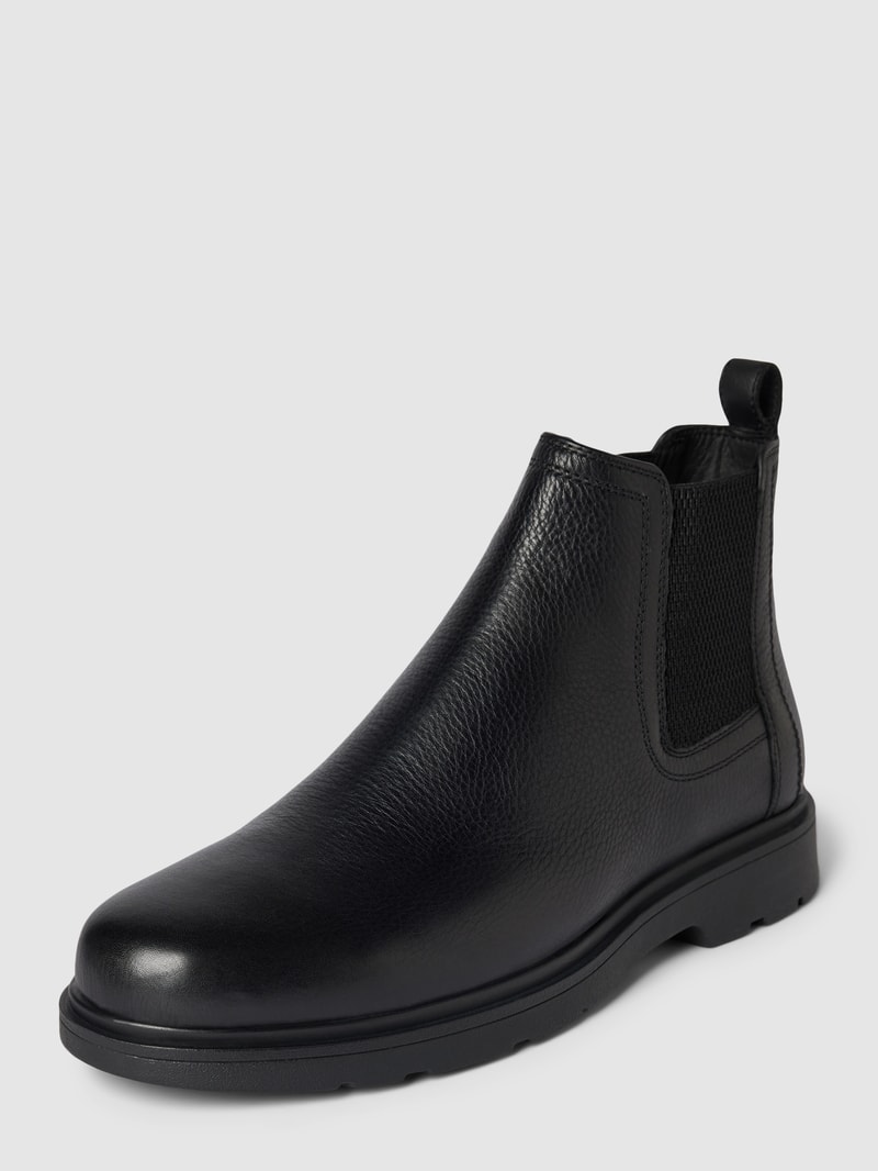 Chelsea Boots mit Strukturmuster Modell 'SPHERICA' in schwarz