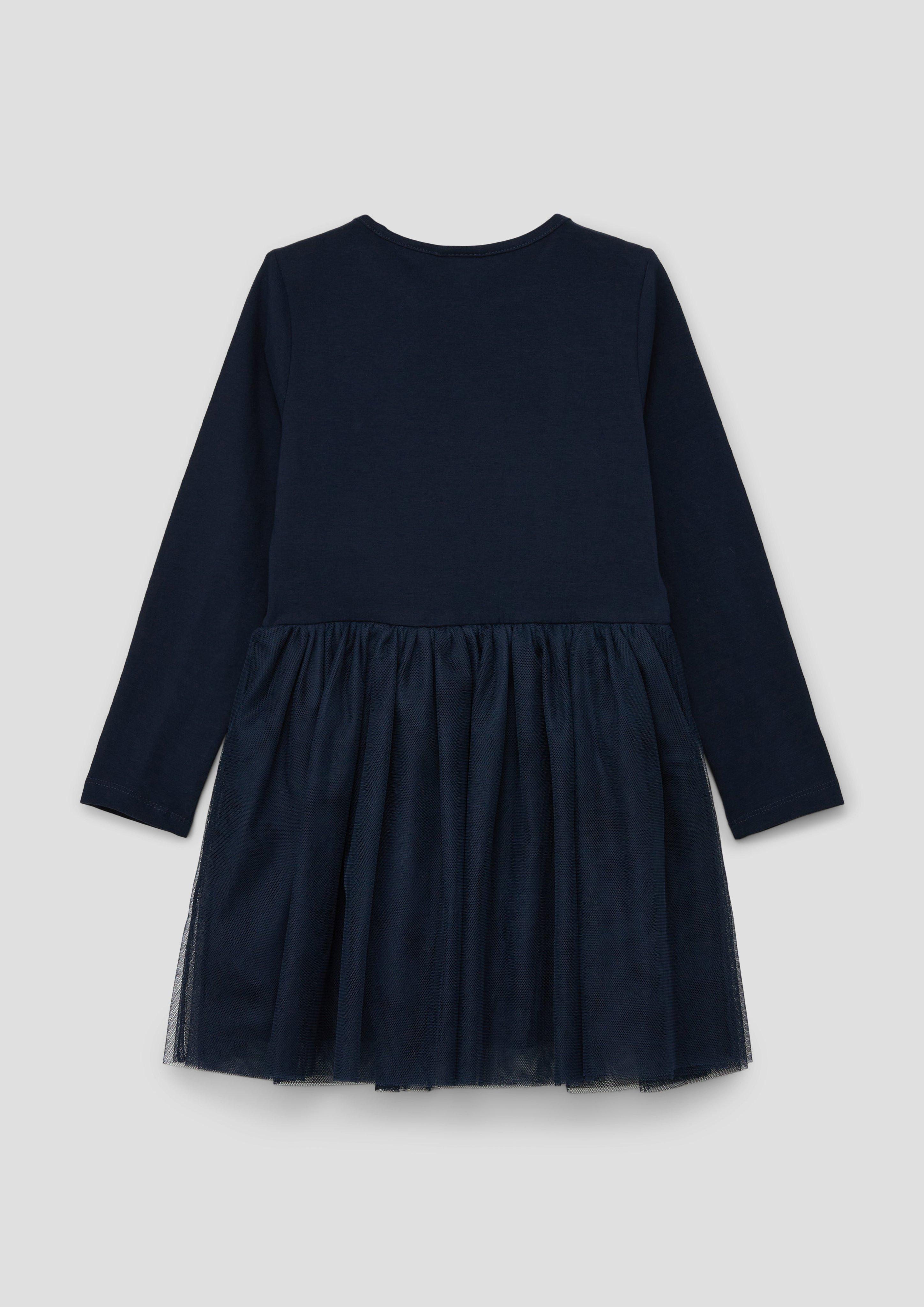 Kleid mit Mesh-Layering  2137389-5952