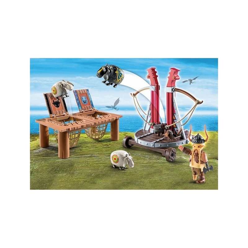 9461 Gueulfor avec balliste lance mouton Playmobil Dragons