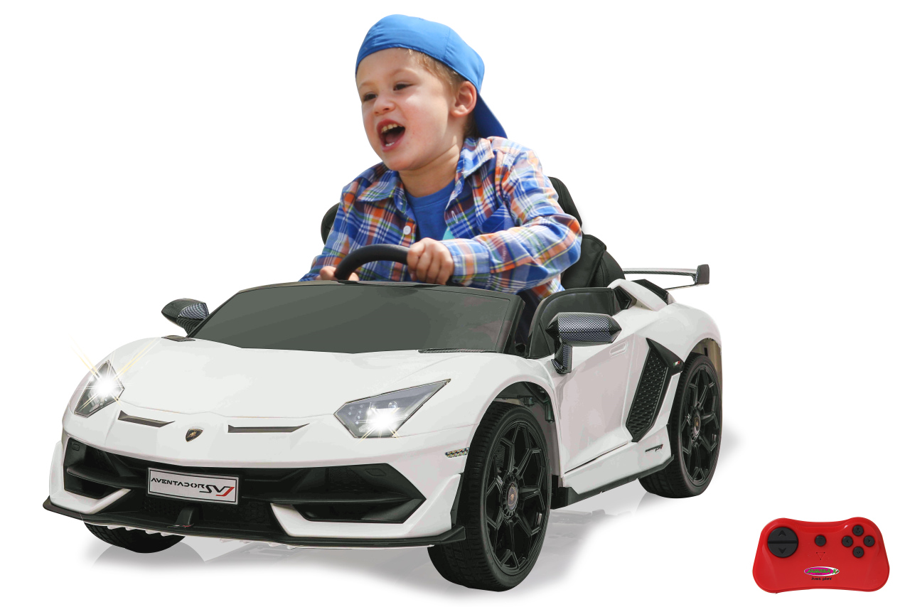 Jamara e.K. JAMARA-460687-Ride-on Lamborghini Aventador SVJ weiß 12V