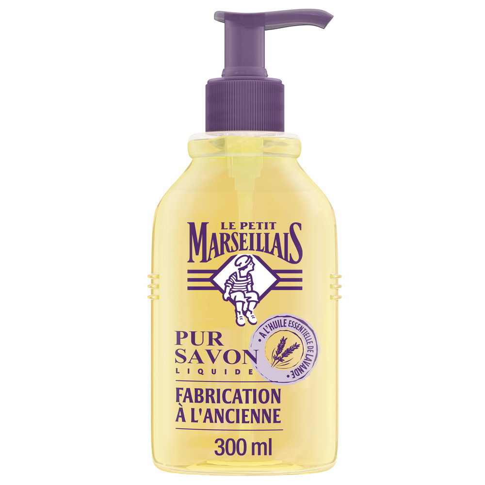 le petit marseillais Savon Liquide Fabrication à l’Ancienne à l'Huile Essentielle de Lavande - 300 ml Savon