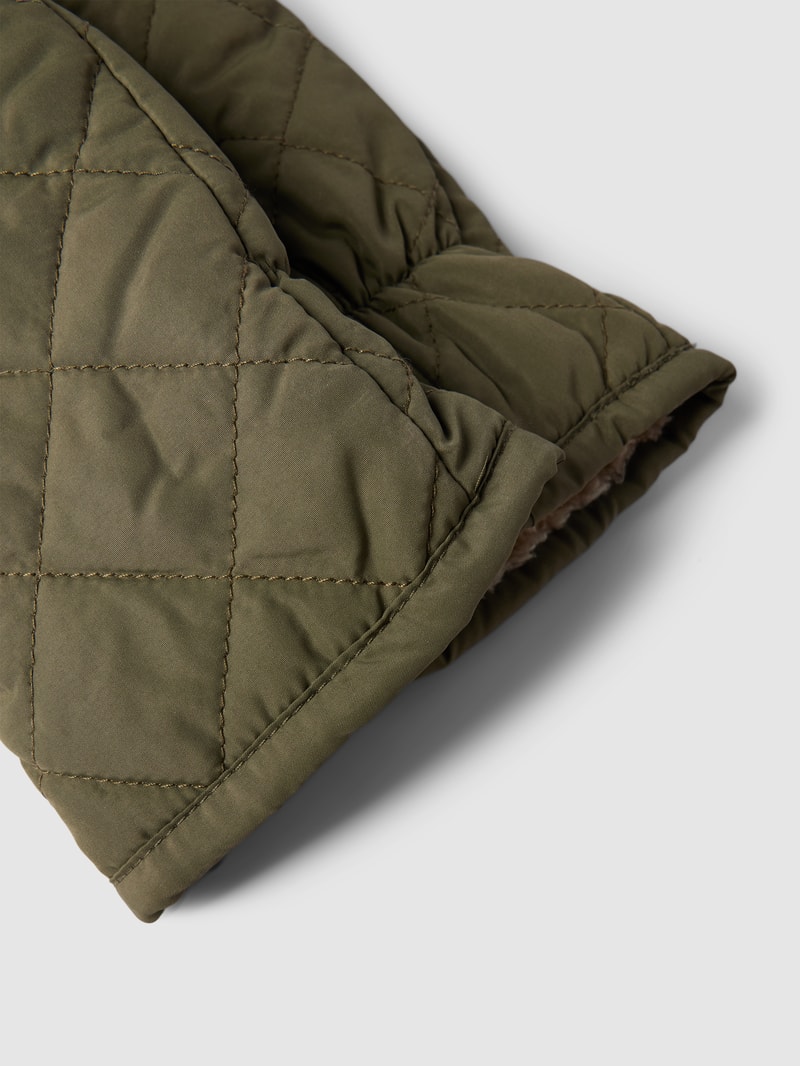 Handschuhe in Stepp-Optik in khaki