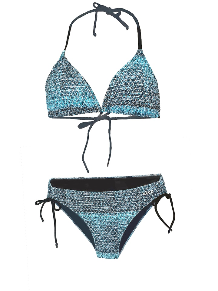 BECO the world of aquasports Bikinii BEactive Side Tie Triangle Bikini in türkis-schwarz günstig kaufen