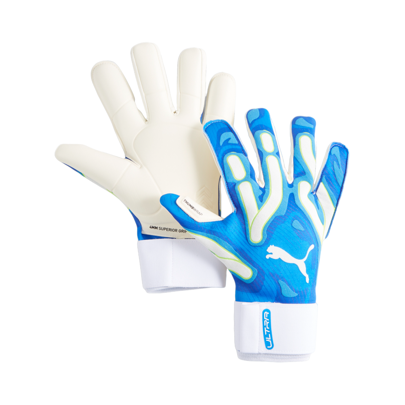 PUMA ULTRA Ultimate Hybrid Torwarthadschuhe Blau Weiss F02