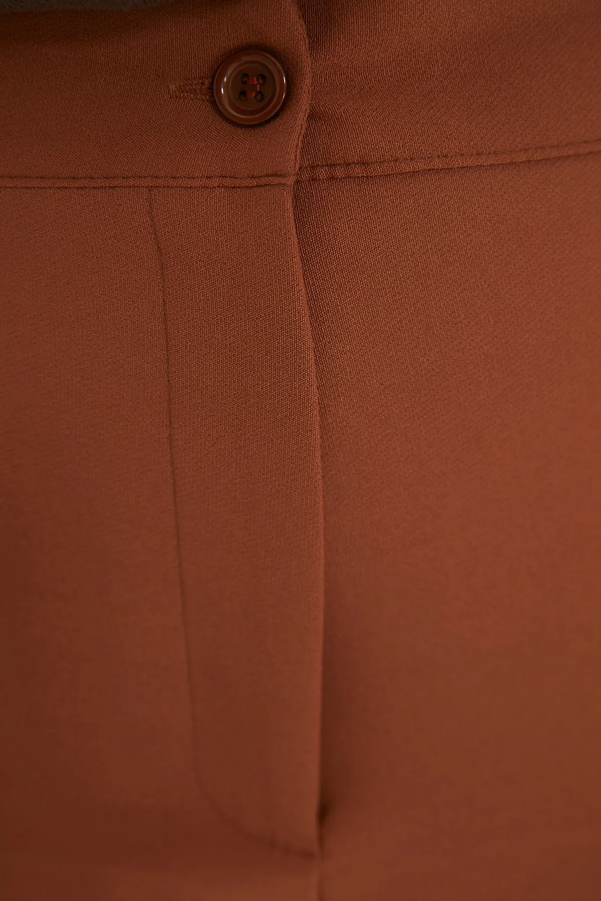 Trendyol Collection  Braune Webhose mit weitem Bein TWOSS20PL0090