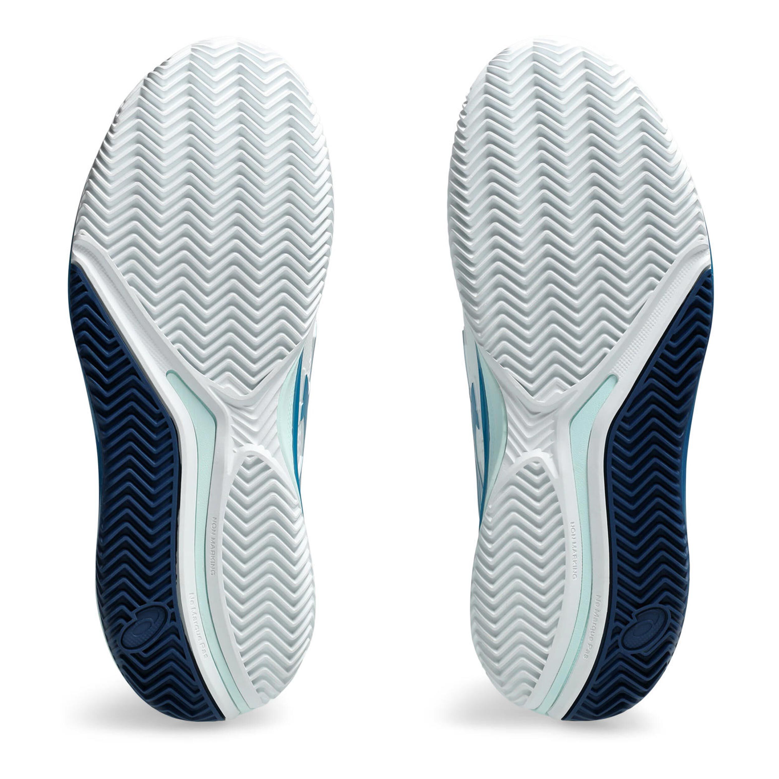 Gel-Resolution 9 Clay Sandplatzschuh Damen - Weiß, Blau
