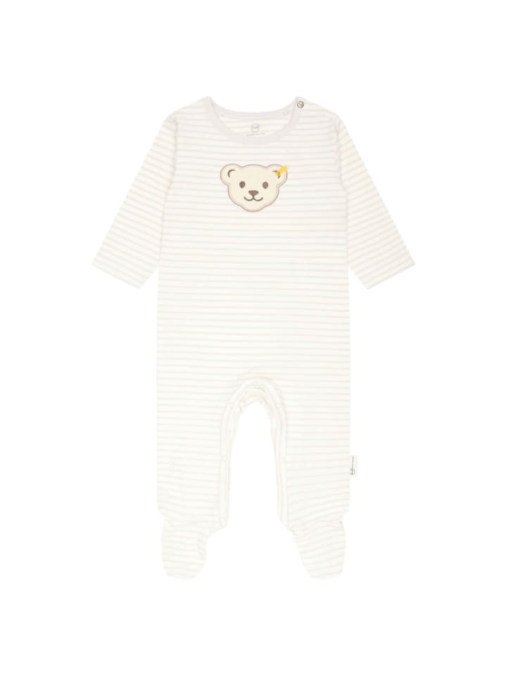 Steiff Strampler in Beige/Weiß günstig kaufen