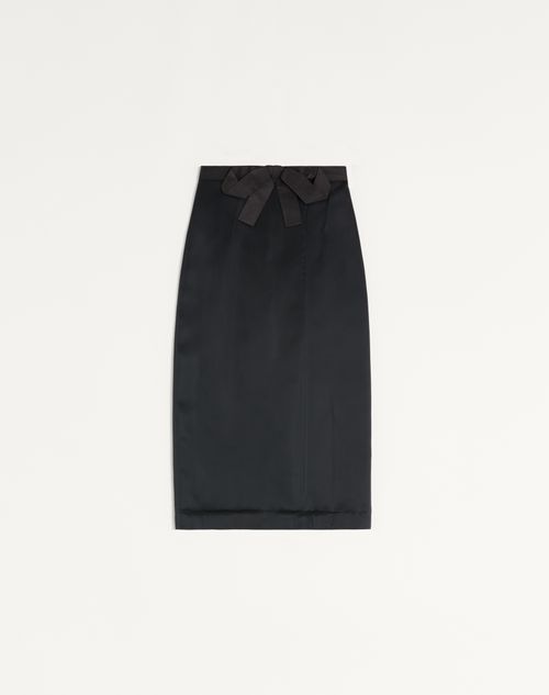 Satin Midi Nederdel