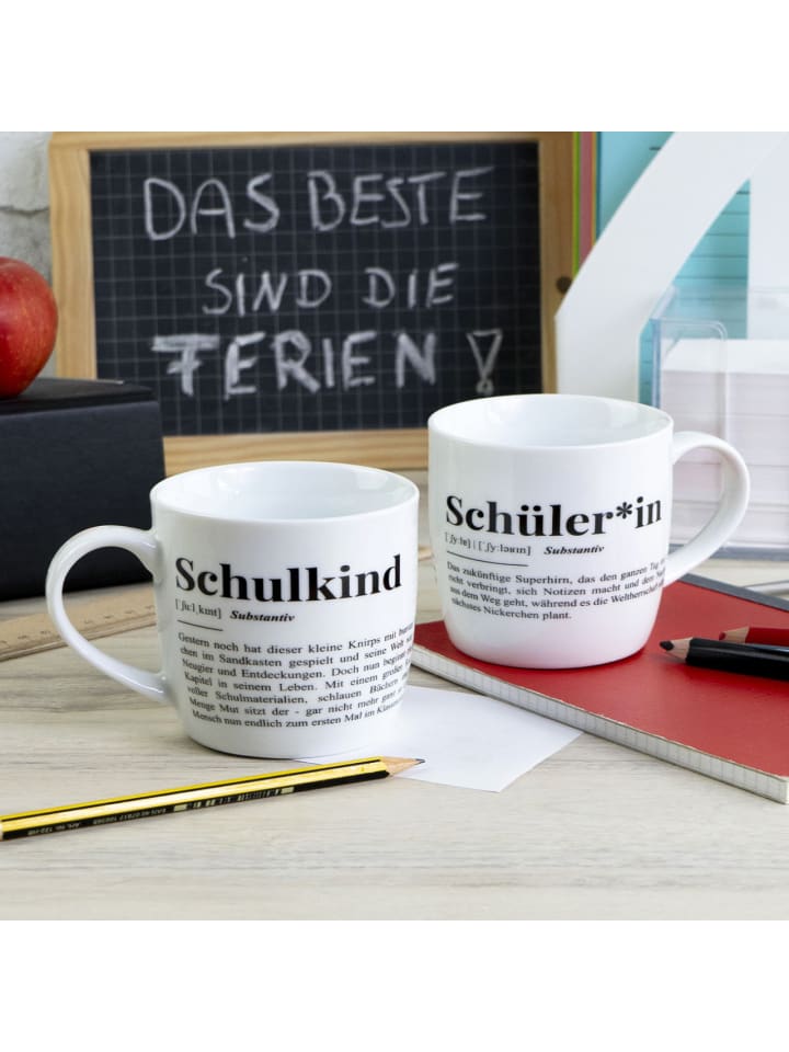 Geda Labels Tasse Schulkind in Weiß - 300 ml günstig kaufen onesize
