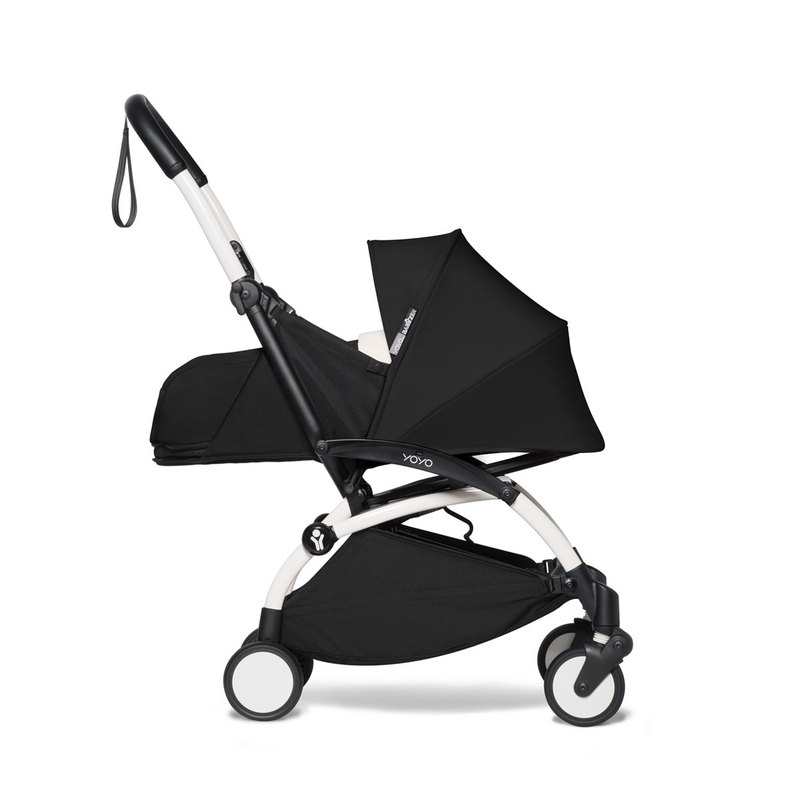 Poussette Yoyo2 châssis blanc et assise 0+ noir Babyzen