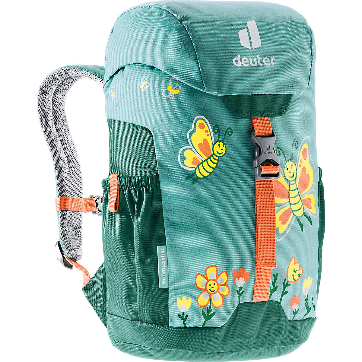 Kinderrucksack SCHMUSEBÄR dustblue-alpinegreen