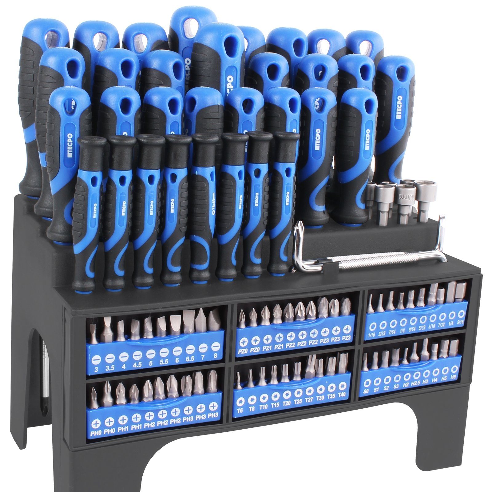TECPO Schraubendreher Bit Set 100-tlg.