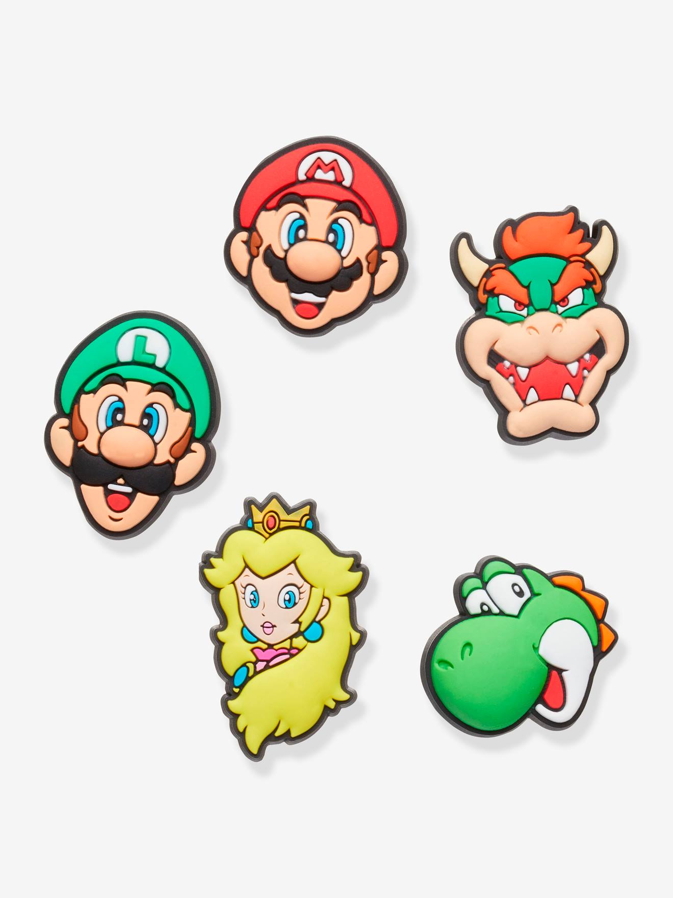 Crocs 5er-Pack Kinder Schuhanstecker SUPER MARIO Jibbitz CROCS - mehrfarbig