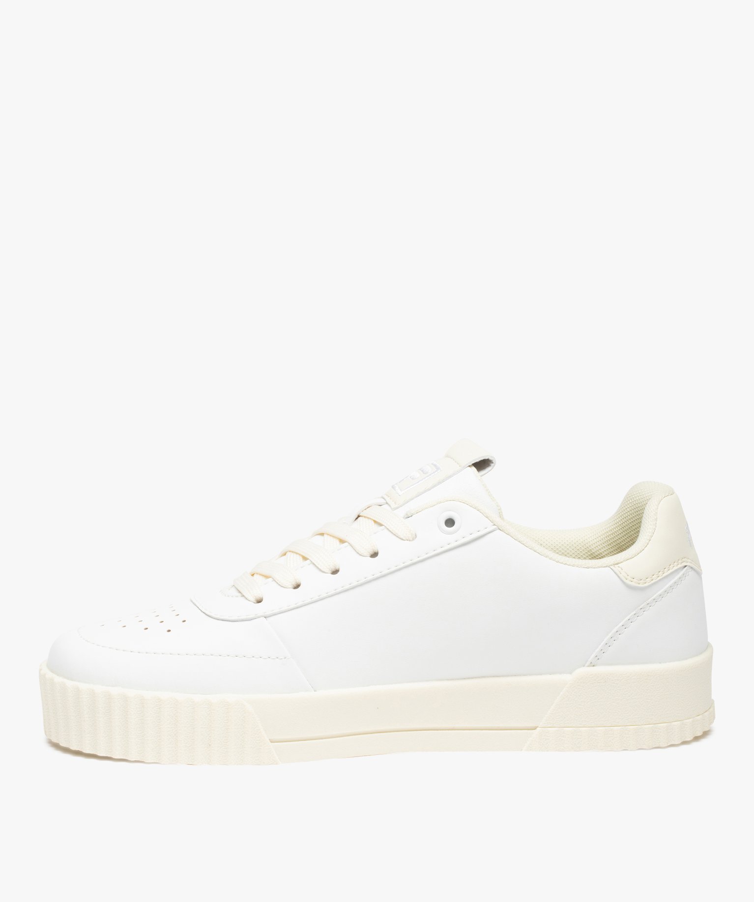 Tennis femme à détails colorés fermeture lacets – Fila ... blanc | GEMO