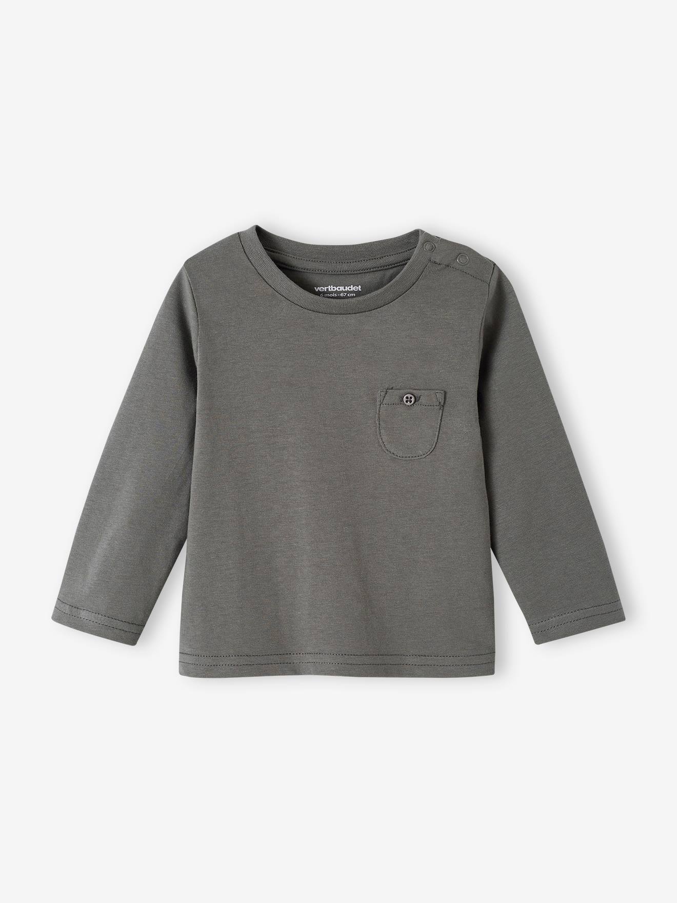 Lot de 2 tee-shirts Basics bébé manches longues écru
