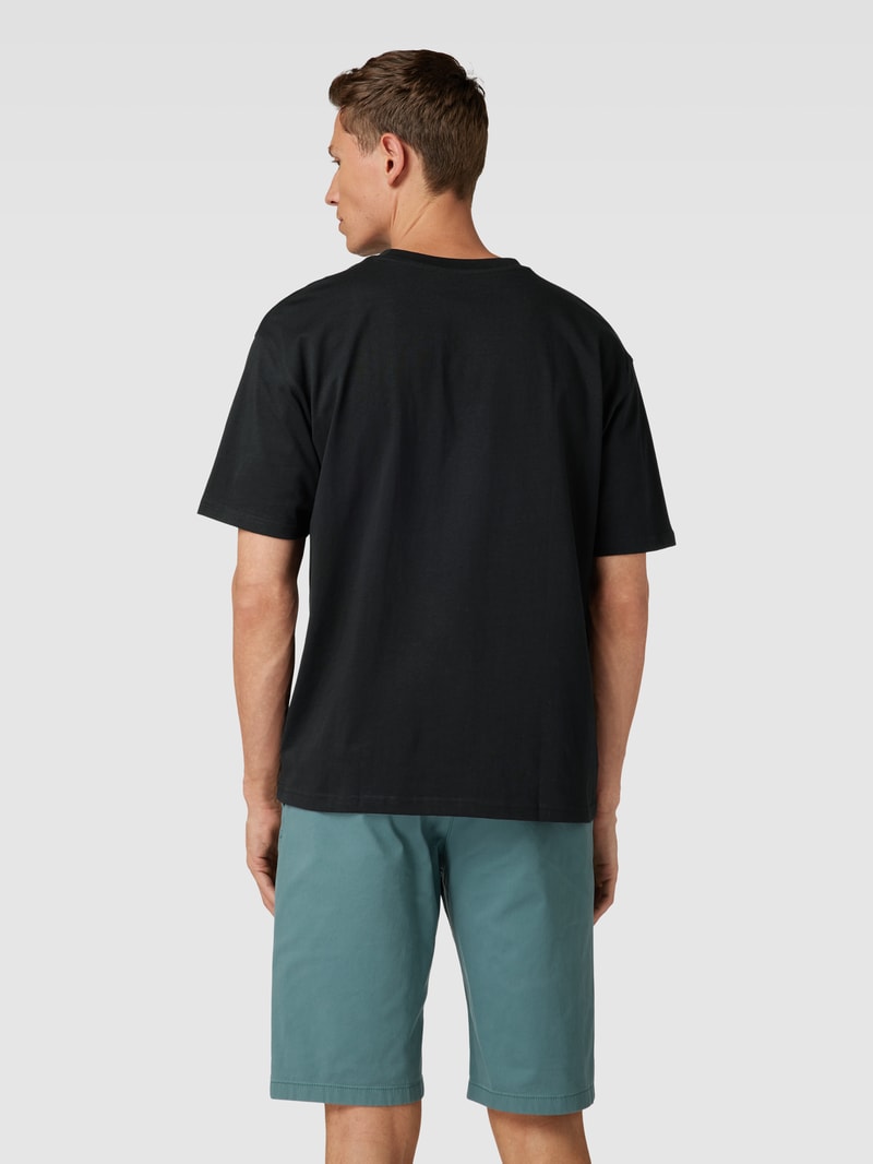T-Shirt aus Baumwolle in schwarz