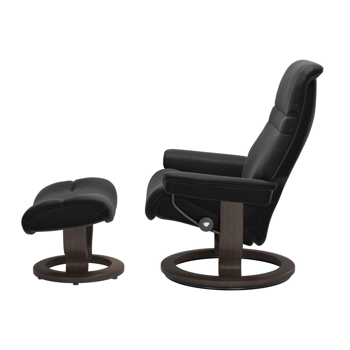 Stressless Sessel Sunrise Classic mit Hocker Schwarz
