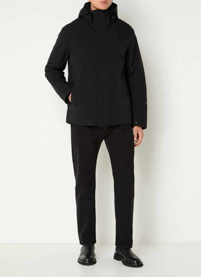 Krakatau Geim padded windbreaker with detachable hood
