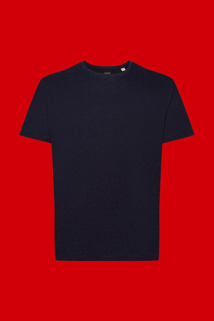 Jersey T-Shirt, Baumwolle-Leinen-Mix