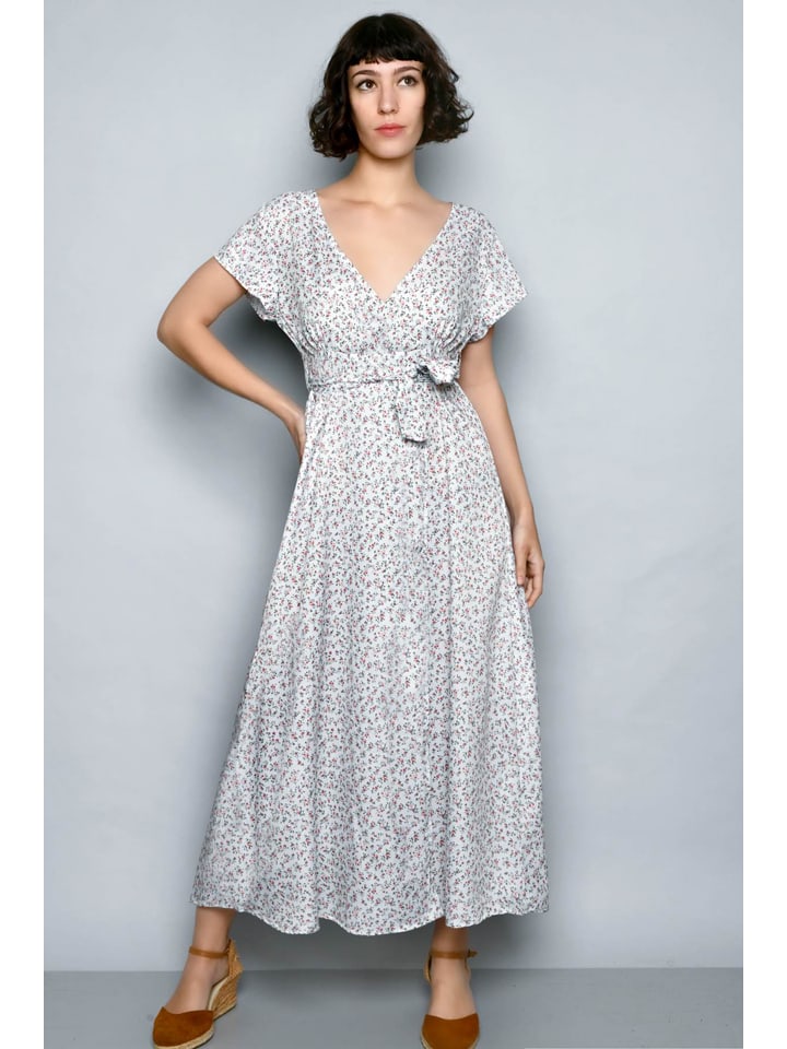 H.H.G. Kleid in Weiß/ Grün/ Rosa günstig kaufen
