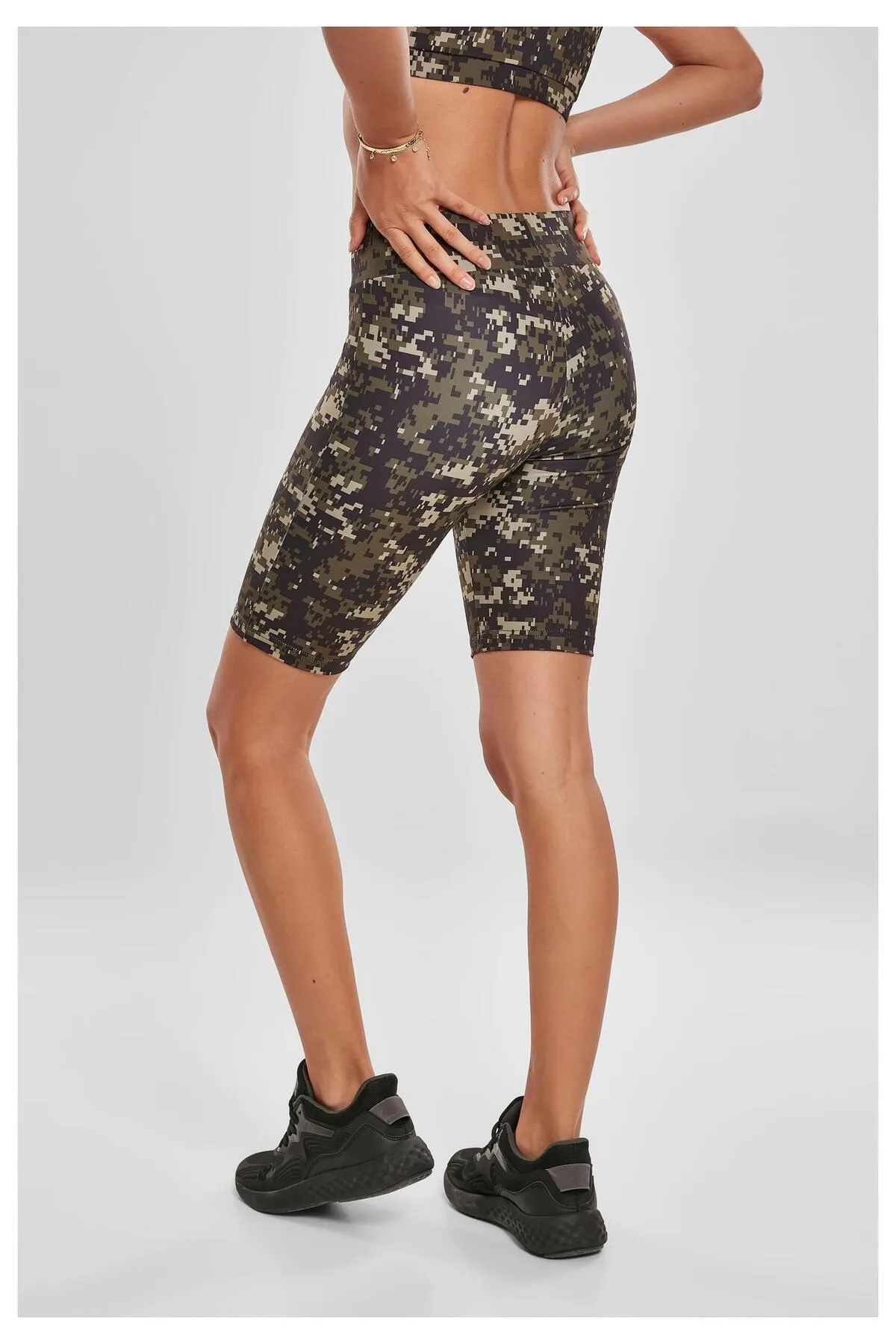 Urban Classics  Damen Ladies High Waist Camo Tech Cycle Shorts