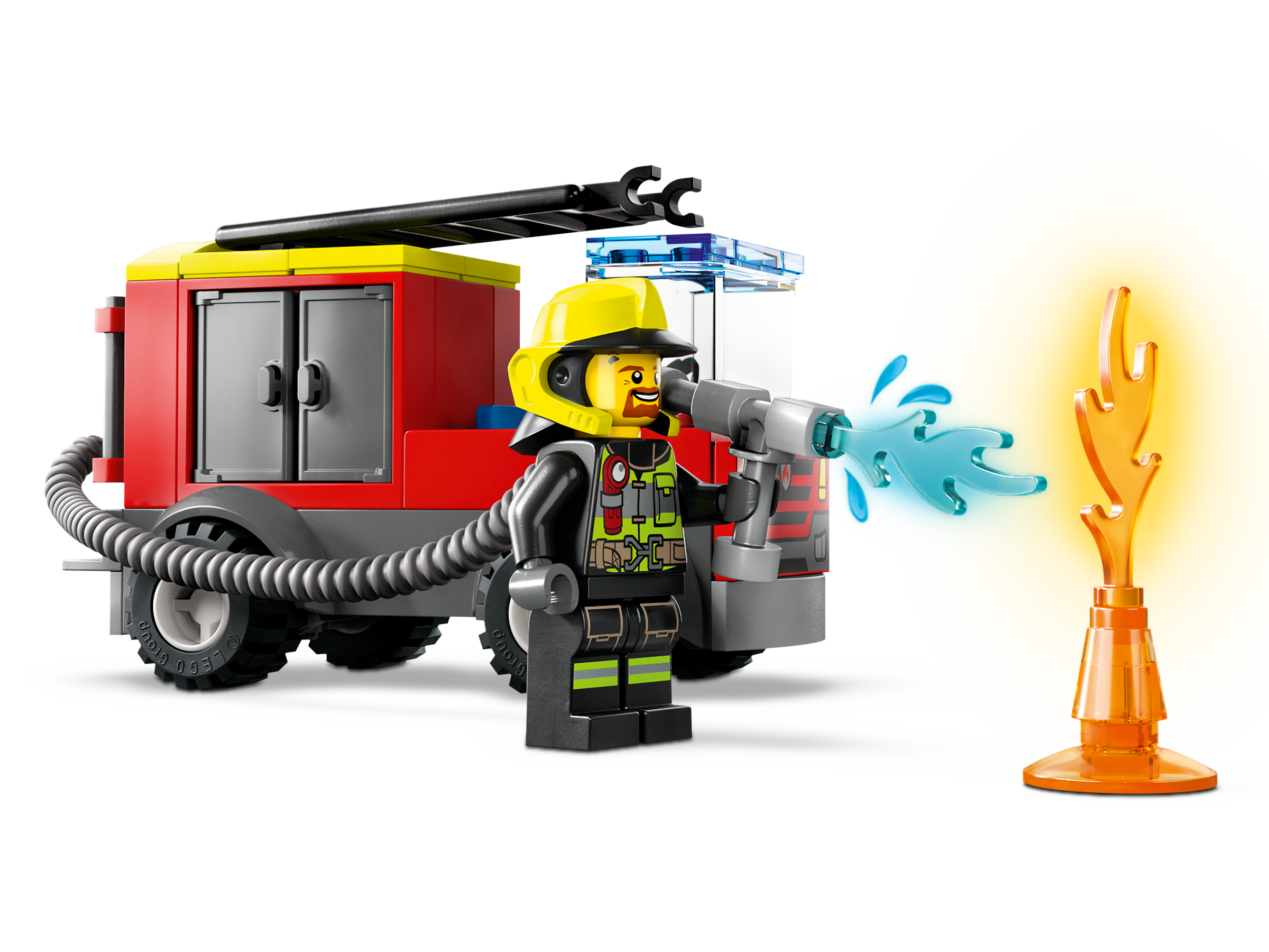 Feuerwehrstation und Löschauto 60375