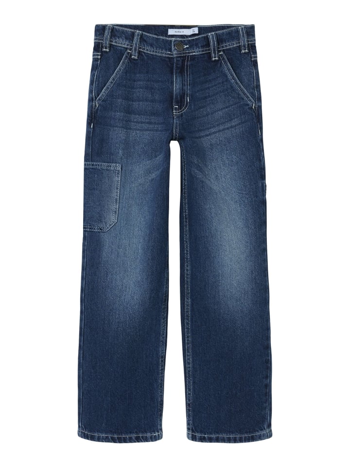 name it Jeans regular fit NKMRYAN STRAIGHT CARP JEANS in dark blue denim günstig kaufen