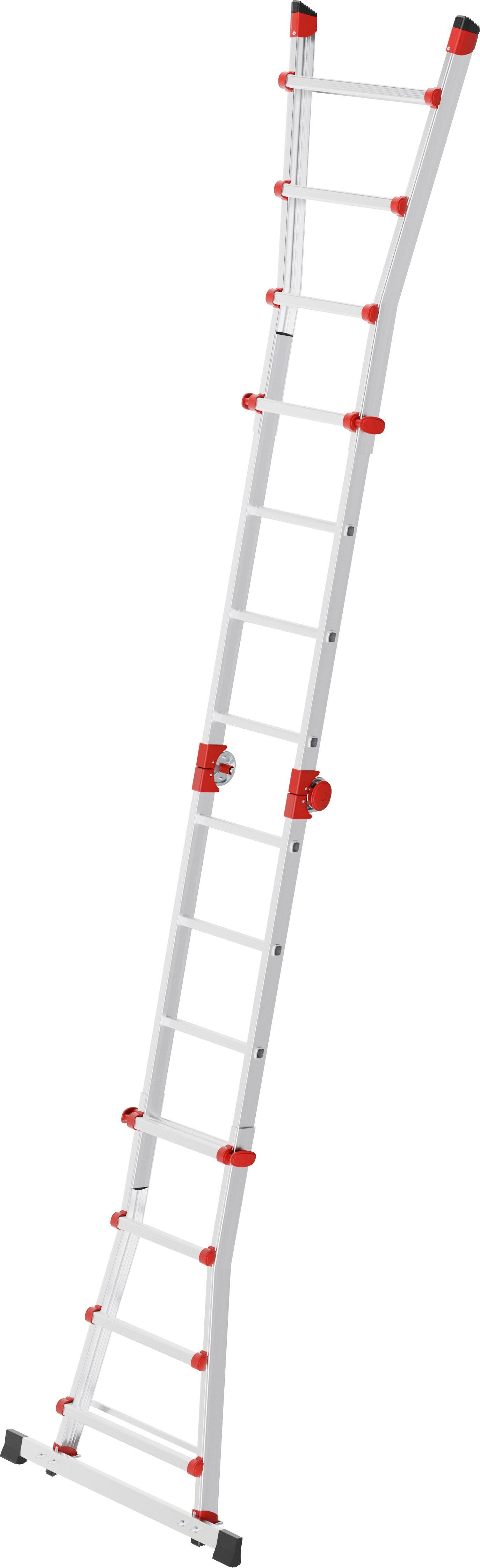 Hailo Vielzweckleiter M80, Aluminium, 4x4 Sprossen