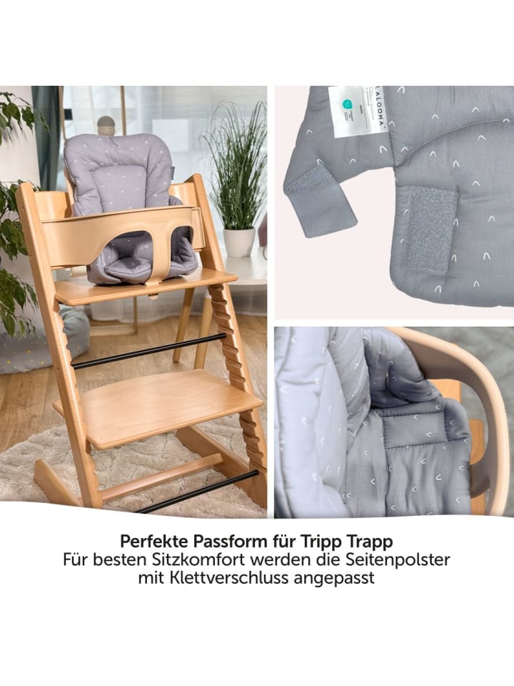 LaLoona Sitzverkleinerer für Stokke Tripp Trapp Hochstuhl - in grau günstig kaufen onesize