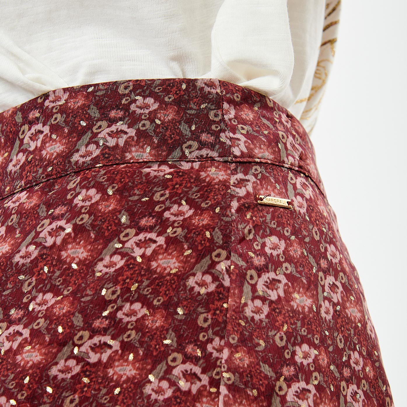 BAELI  Jupe portefeuille fleurie Femme