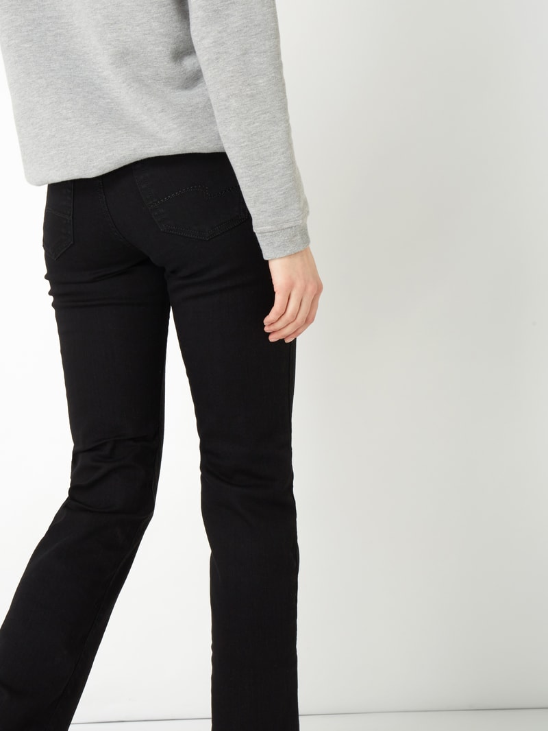 Jeans mit 5-Pocket-Design Modell 'DOLLY' in schwarz
