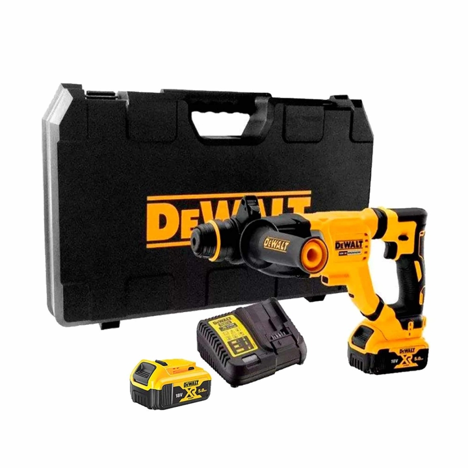 DeWalt DCH263P2-QW akumuliatorinis kombinuotas perforatorius SDS-Plus 18 V XR 2 x 5.0 Ah daugiafunkcis gręžtuvas bešepetėlinis