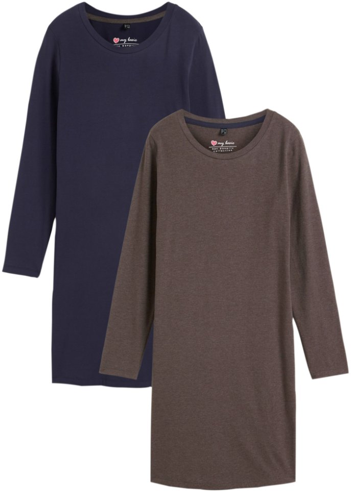 Jerseykleid (2er Pack)