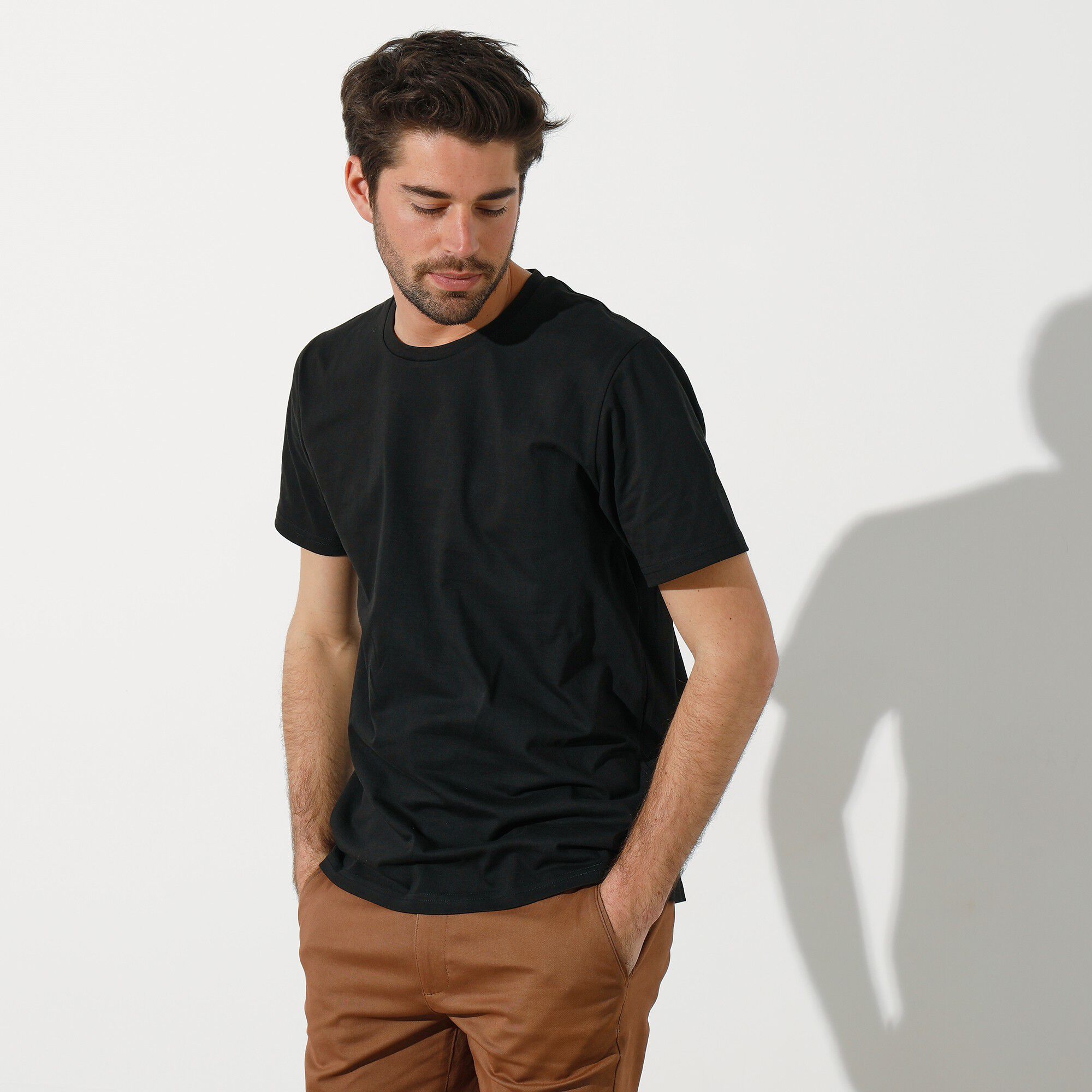 T-shirt col rond manches courtes