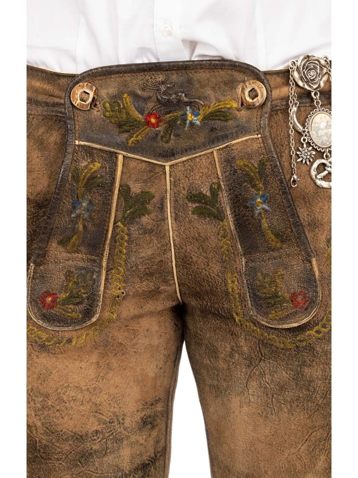 MADDOX Lederhose THERESIA in braun günstig kaufen