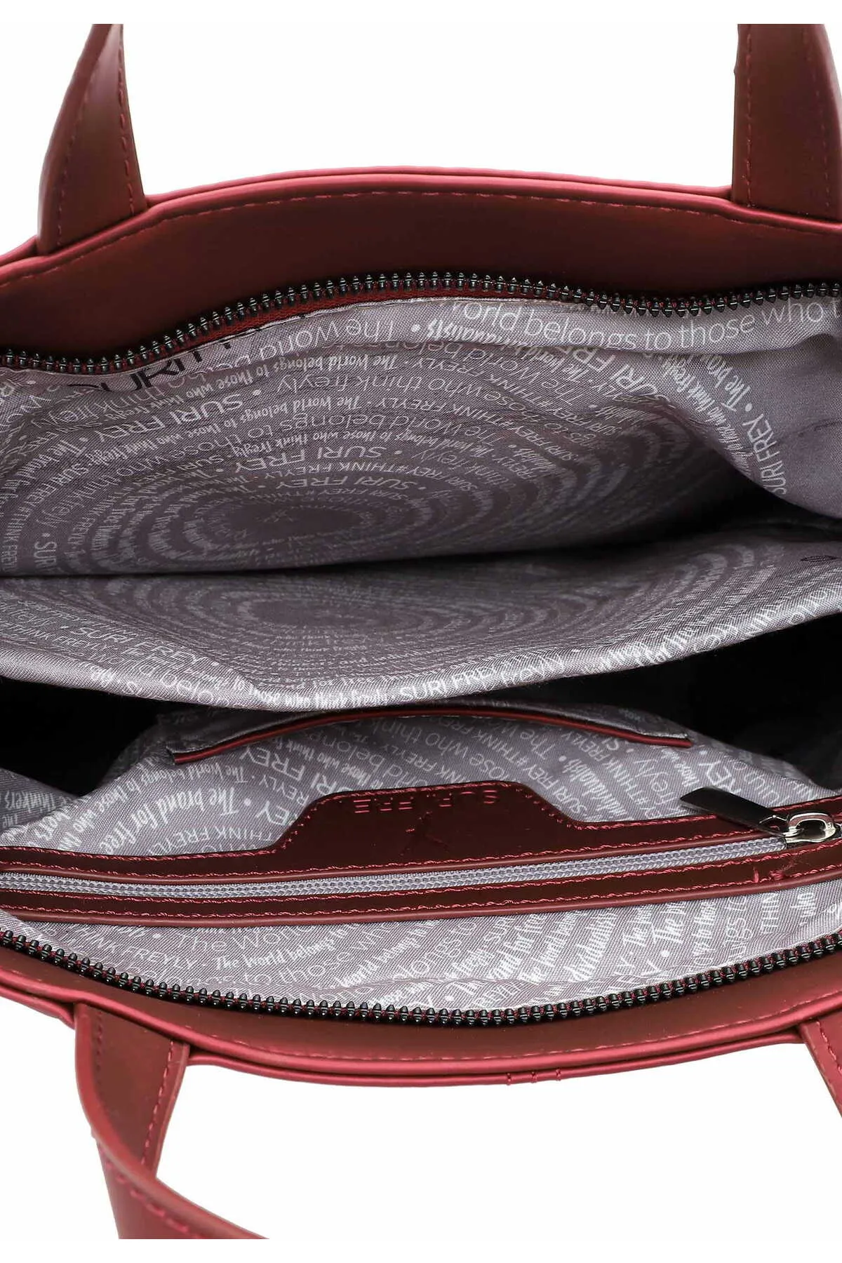 SURI FREY  Rucksack - Rot - Unifarben