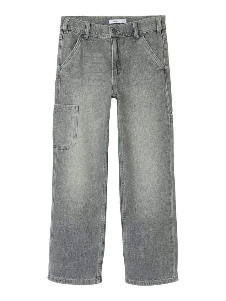 name it Jeans regular fit NKMRYAN STRAIGHT CARP JEANS in light grey denim günstig kaufen