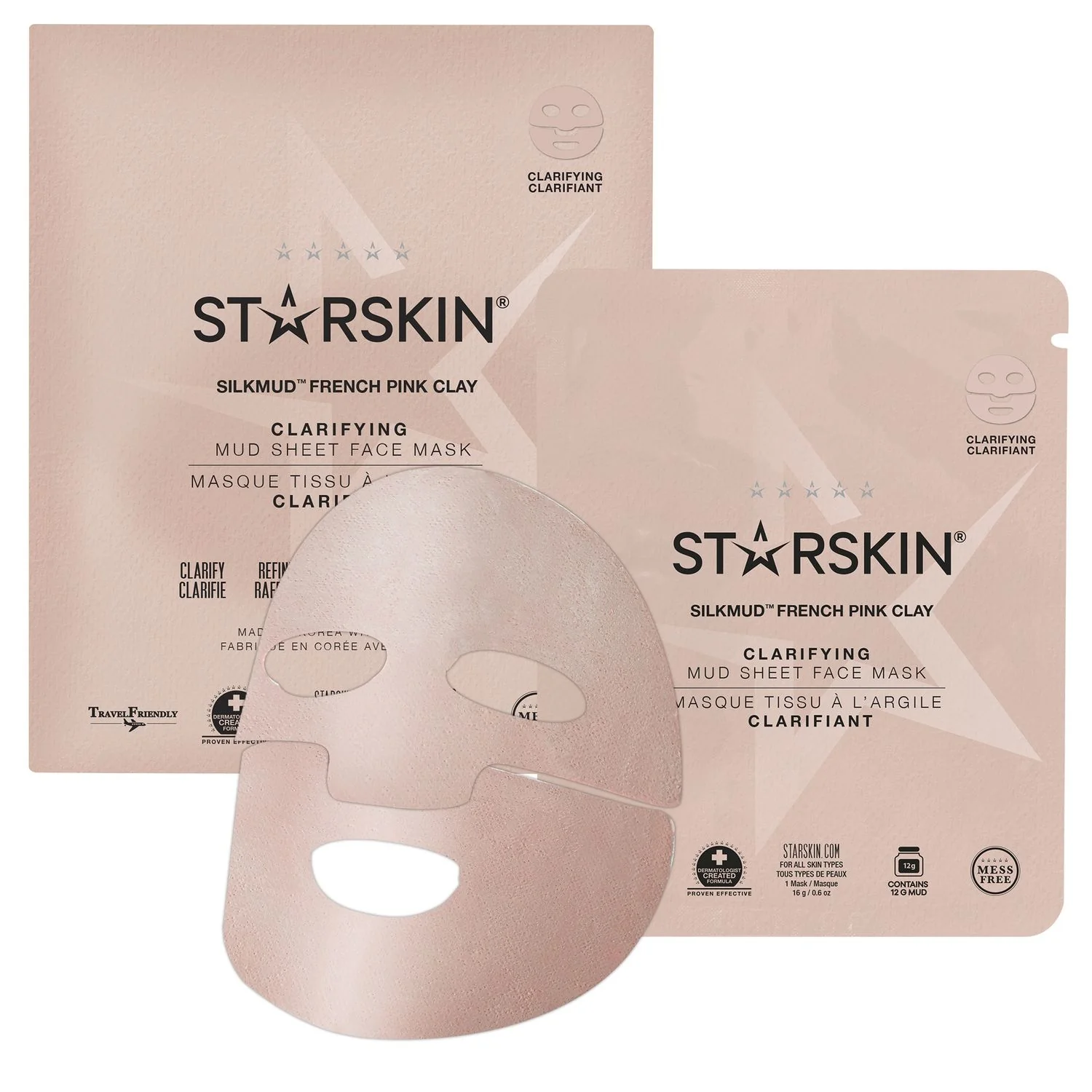 Essentials SILKMUD™ Ružičasta francuska glina za pročišćavanje blata - Maska za pročišćavanje lica
