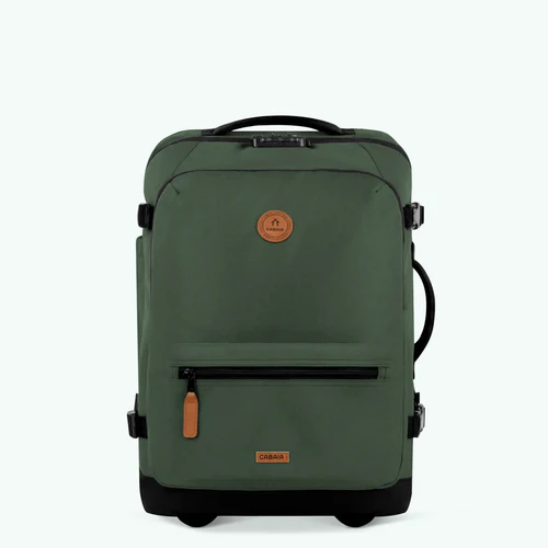 Small Coromandel 2-wheel soft-sided suitcase, khaki