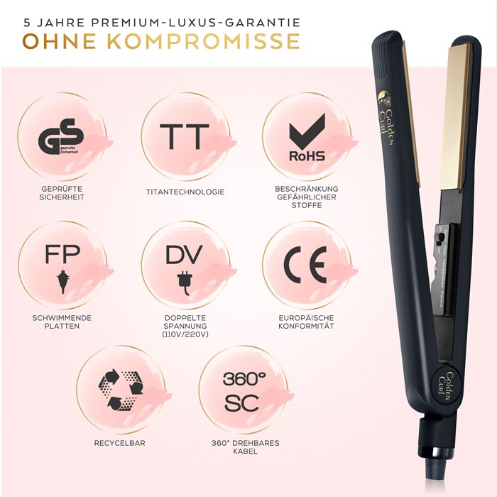 The Gold Titanium Plate Straightener