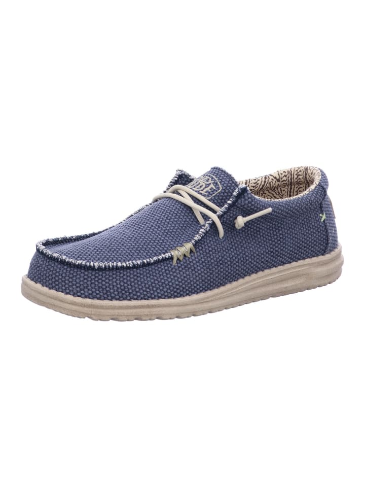 Hey Dude Herren Halbschuhe WALLY BRAIDED in Blau günstig kaufen