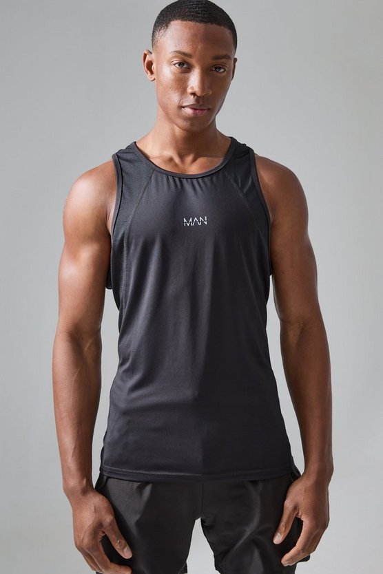 Man Active Tanktop mit Mesh-Einsatz
