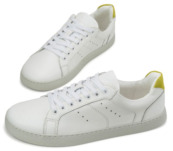 Groundies ~ Universe LowCut Sneaker GS1 ~ White Yelllow