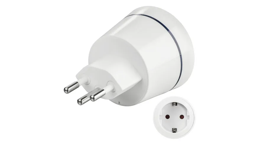 Hama Reiseadapter Typ J, 3-polig, für Schweiz und Liechtenstein