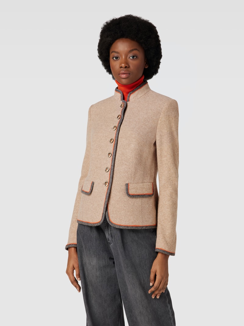 Blazer mit Pattentaschen in sand
