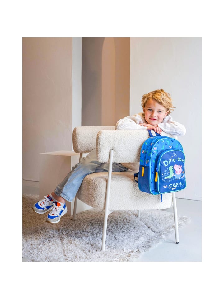 Peppa Pig Peppa Pig Rucksack für Jungs – Cooles Dino-Motiv Schultasche in Blau günstig kaufen 30 cm
