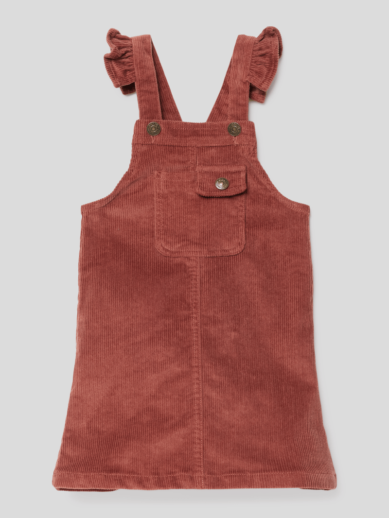 Minikleid in Cord-Optik Modell 'LIANNA' in schokobraun